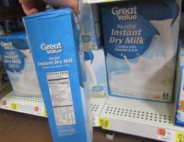 Prepping 101: Survival Food by the Numbers - It's About Calories Silly! There are 6,400 calories in this $16.98 Instant Dry Milk package. That is 377 calories per dollar.