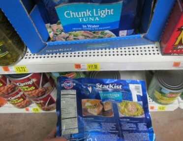 Prepping 101: Survival Food by the Numbers - It's About Calories Silly! These large packages of Tuna at Walmart have 1,320 calories each. That works out to 110 calories per dollar, which is comparable to some high priced survival food.