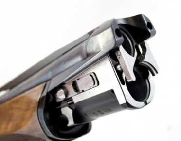 Benelli 828U--The Future of the Over-Under Shotgun The ejectors launch spent shells vigorously.