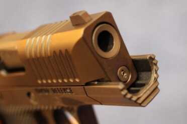 Best Factory Single Stack 9mm Ever? Honor Guard (NEW GUN) The FIST should make it easy to shoot from contact distances and from inside cover.