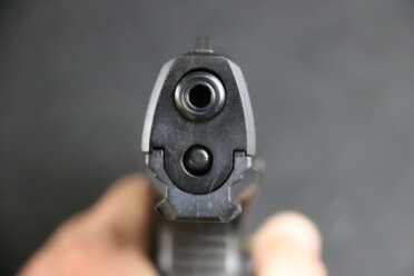 Walther’s American Pistols The rimfire from the front.