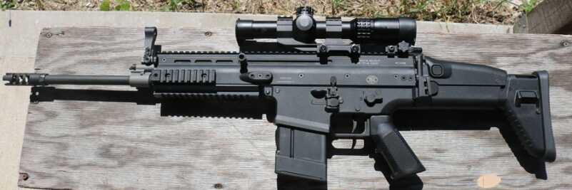 The full-sized SCAR 17 is a hard hitting .308 designed for portability and ease of maintenance. 