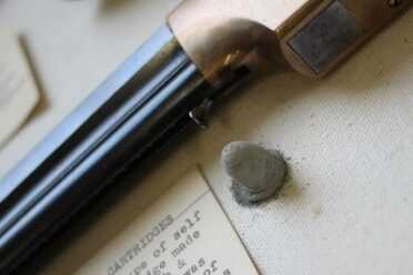 Saunders Museum: Best Kept Ozark Secret The ammo wasn't held in a case--the propellant was contained in the bullet.