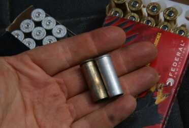 Taurus Raging Bull .44 Mag Revolver - Return of the Classic Model 444 One of the advantages of the .44 Mag is that it can be reloaded many times if you keep the pressure down, and it doesn't need to be trimmed. But beware, the aluminum Blazer cases can't be reloaded.