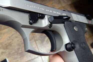 We Shoot the Wilson Combat Beretta 92--SHOT Show 2016 The old trigger guard.