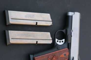 The 9mm with all three of its mags. 