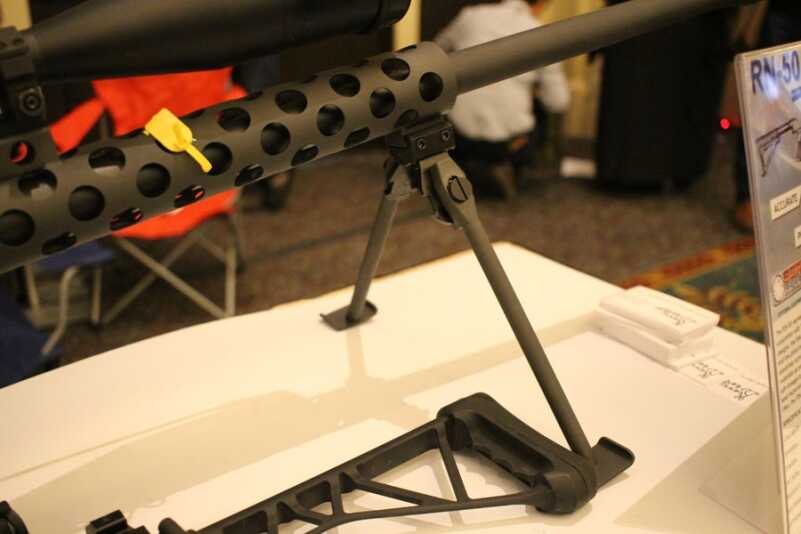 Serbu's Single Shot .50 — One and Done — Shot Show 2016 The heat sheild should let you grab the gun and run, if you need to. But it will take some time to reload.