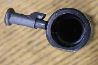 The Legacy of the MP40--Full Auto Review Rear of Bolt with cocking handle.