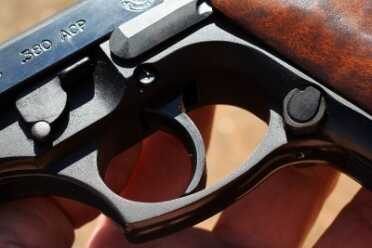 The Used Market: The Full Bodied .380 Taurus PT-58 The mag release on this one is set for a lefty.