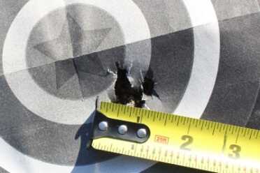 The IWI UZI Pro SB--THE 21st Century UZI Same distance, braced.