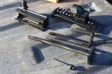 The IWI UZI Pro SB--THE 21st Century UZI The upper, broken down.