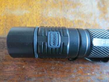 Factor LED Flashlights -- Review The side switch.