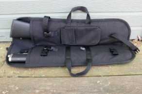Taylor's & Co. .45-70 Ridge Runner Takedown Lever Gun The Ridge Runner can be broken down and stored in a bag for easy portability.