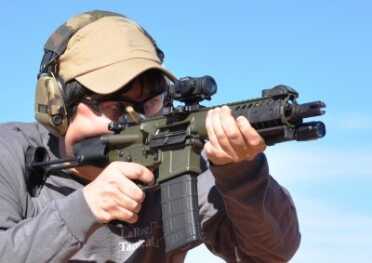 LWRC IC-PDW—5.56mm Close Quarters Combat System With an 8.5" barrel and an ultra-short stock, the PDW packs a lot of punch into a small package.
