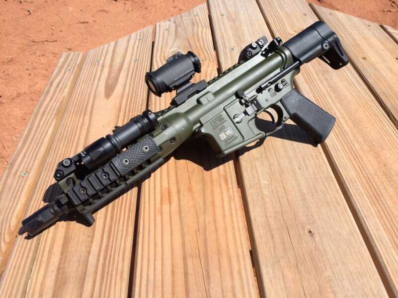 LWRC IC-PDW—5.56mm Close Quarters Combat System The LWRC IC-PDW provides end-users with an extremely compact yet capable 5.56mm weapon system. And the company that makes this also makes a wide-range of civilian-legal AR firearms you can purchase right now.