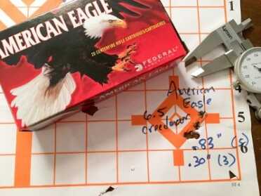 SMG Company Makes a Precision Rifle? MPA BA Lite PCR—Full Review American Eagle did just fine too, putting three shots into just under one-third of an inch.