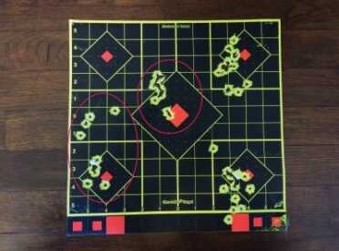 Dead Ringer’s Snake Eyes Pistol Sights -- Installation and Review When I placed the front sight directly in the middle of the rear circle, my shots tended to hit high. (Distance: Seven yards).