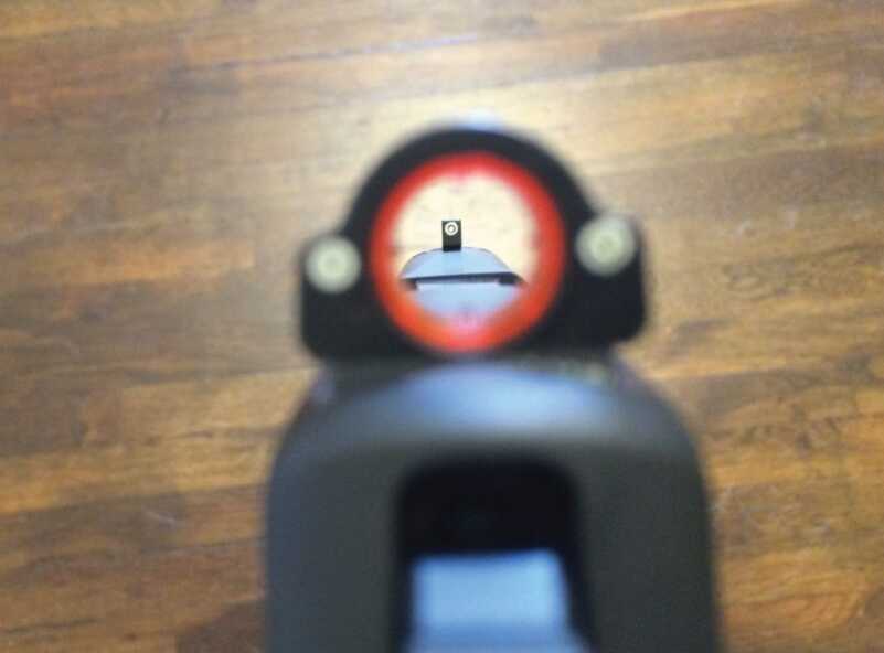 Dead Ringer’s Snake Eyes Pistol Sights -- Installation and Review All that space within the rear circle can make it tough to place the front sight in exactly the same location for every shot.