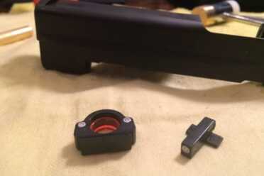 Dead Ringer’s Snake Eyes Pistol Sights -- Installation and Review Fresh out of the packaging.