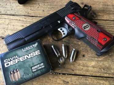 Ammo Test: Liberty Ammunition Civil Defense 9mm and .45 ACP I used a Springfield Armory 1911 TRP to try out the 45 ACP load.
