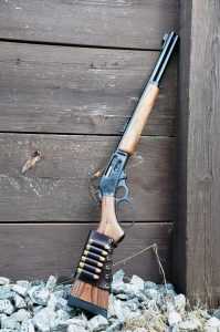 Marlin .45-70 1895GBL: Lever-Action Powerhouse—Full Review. Equipped with a Galco "Butt Cuff" spare round carrier, the Marlin is ready for action.
