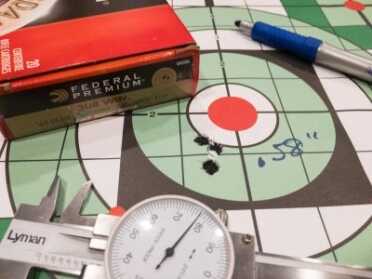 The Federal Premium 168-grain match grade load turned in the best 100-yard groups. 