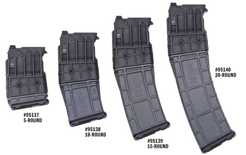 Mossberg 590M: Pump 12 Ga. Uses Double-Stack Mags Mossberg 590M: Pump 12 Ga. Uses Double-Stack Mags