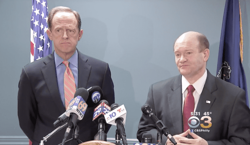 Sens. Toomey, Coons Push Bill to Stop ‘Lie-and-Try’ Gun Purchasers Sens. Toomey, Coons Push Bill to Stop ‘Lie-and-Try’ Gun Purchasers