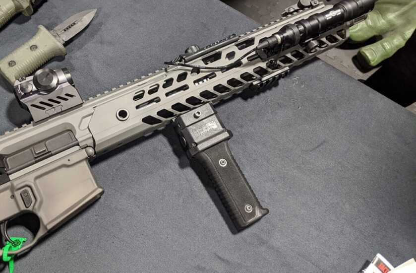 The Modern Bayonet: 'GripKnife' is a Foregrip and Knife in One – SHOT Show 2020 The Modern Bayonet: 'GripKnife' is a Foregrip and Knife in One – SHOT Show 2020