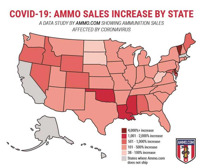 'Seems like the World Has Gone Mad': Ammo Shortages Rise Amid Coronavirus Outbreak 'Seems like the World Has Gone Mad': Ammo Shortages Rise Amid Coronavirus Outbreak