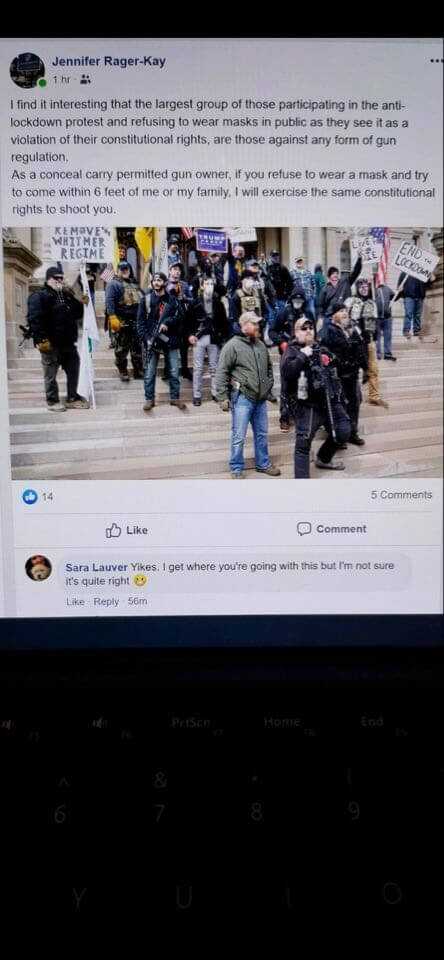 School Board Member Calls Lockdown Protesters 'Bioterrorists,' Threatens to Shoot Them School Board Member Calls Lockdown Protesters 'Bioterrorists,' Threatens to Shoot Them