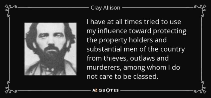 The Life and Times of the Brain-Damaged Gunslinger Clay Allison The Life and Times of the Brain-Damaged Gunslinger Clay Allison