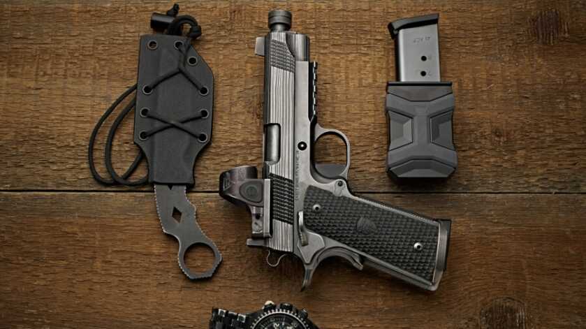 Cabot Guns Showcases their Hardened Damascus Finish on the New Apocalypse 1911 Cabot Guns Showcases their Hardened Damascus Finish on the New Apocalypse 1911