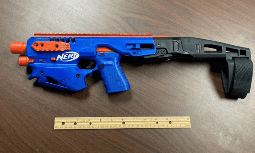 Artistic Criminal Paints Glock, Conversion Kit to Look Like Nerf Gun Artistic Criminal Paints Glock, Conversion Kit to Look Like Nerf Gun