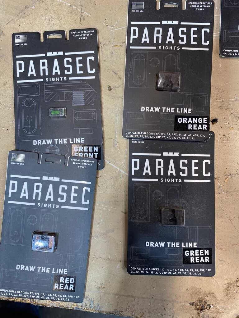 Parasec Sights in packaging