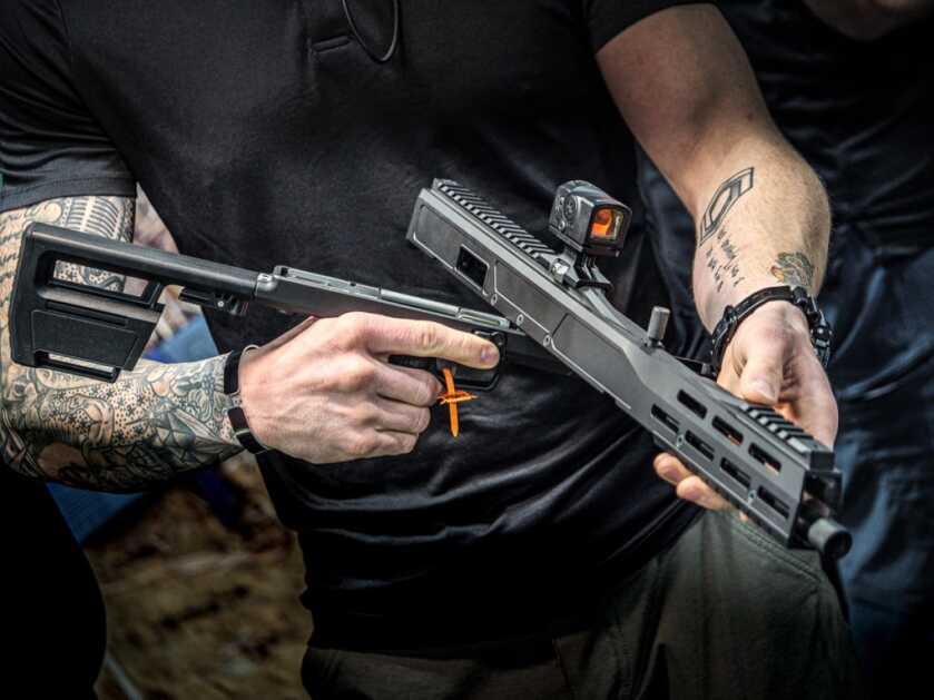 Transforming Pivot Rifle by Trailblazer Firearms -- SHOT Show 2022 Transforming Pivot Rifle by Trailblazer Firearms -- SHOT Show 2022