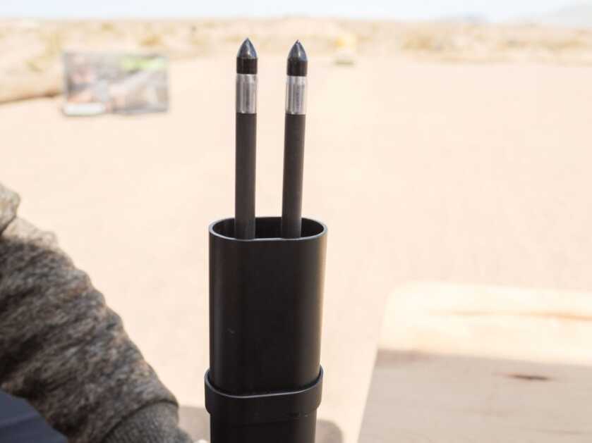 A Double-Barreled Arrow Gun: Umarex's AirSaber Elite X2 -- SHOT Show 2022 A Double-Barreled Arrow Gun: Umarex's AirSaber Elite X2 -- SHOT Show 2022