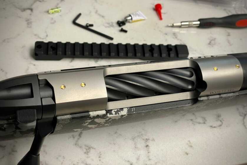 New From Weatherby: The Ultralight Mark V Backcountry 2.0 TI Weatherby Ultralight Mark V Backcountry 2.0 TI top of the action