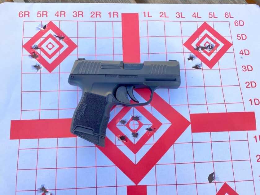 The Stacker: The Next New Thing for Better Pistol Shooting? The Stacker installed with picture of the target.