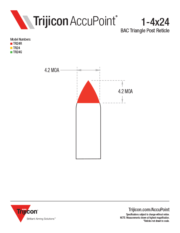 2 - The Best PCC Optics Out There Trijicon Accupoint BAC Triangle Post Reticle Specs