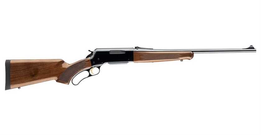 The Best Modern Lever Guns Browning BLR lever guns with wood furniture and blued finish