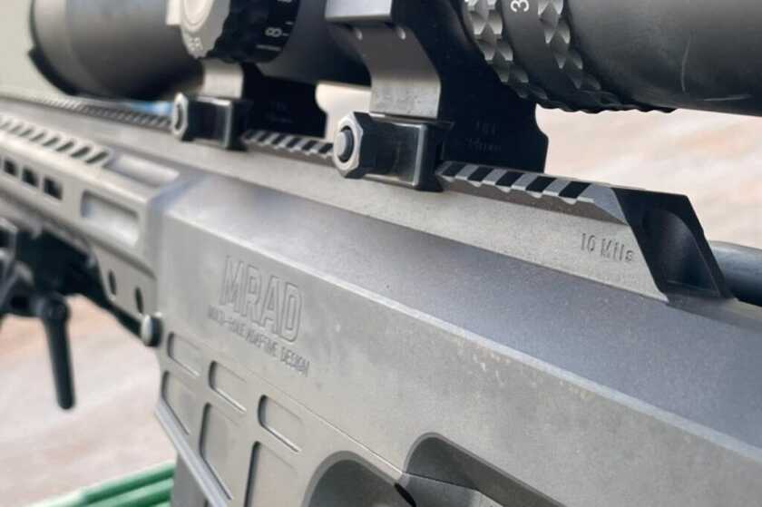 Barrett MRAD: SOCOM's Chosen Precision Rifle - A Comprehensive Review 10 MIL tapered rail machined into the upper receiver of the Barrett MRAD