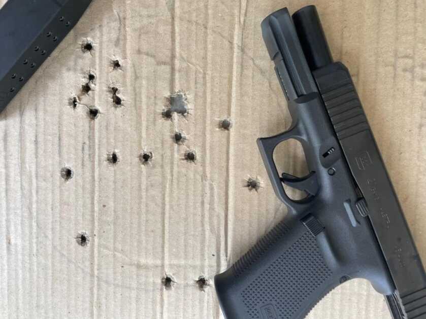 Glock’s Next Generation Big Bore: G21 Gen5 MOS Glock G21 Gen5 on GSSF target.