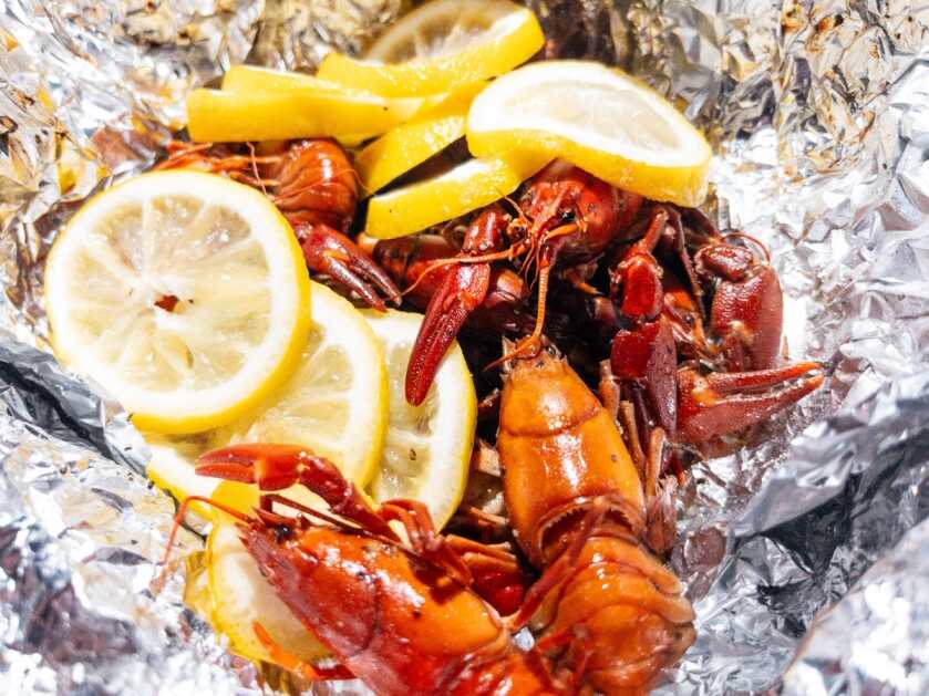 Simple Gourmet: Hobo Dinner with Mountain Lobster Crawdads being