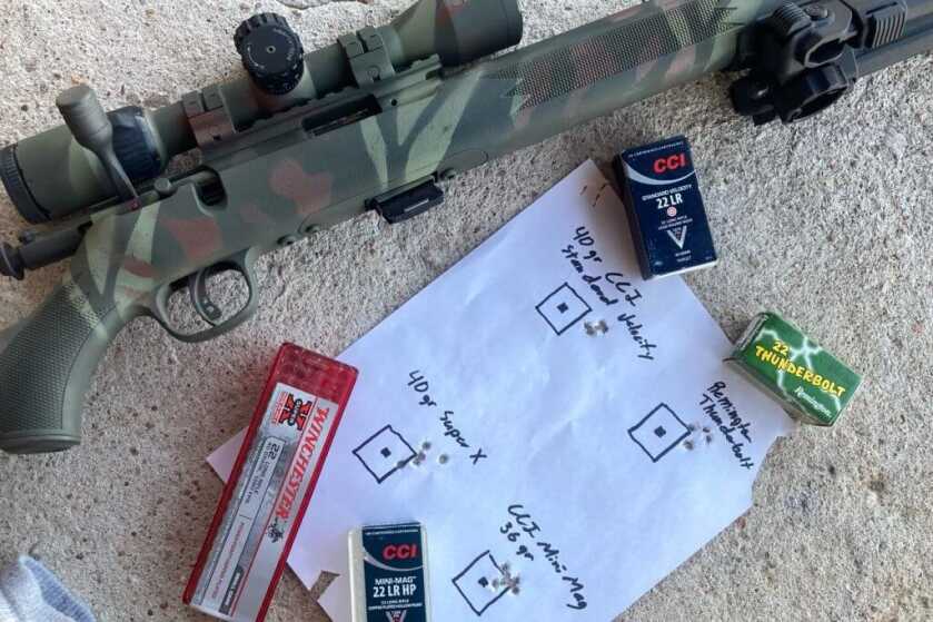 Savage Mark 2 FV-SR accuracy target ammo