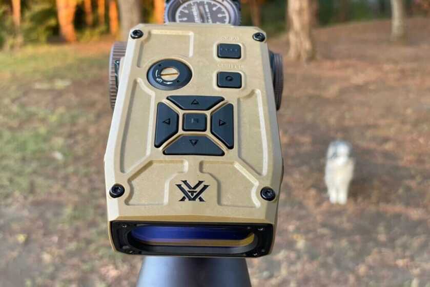 3 - Meet the Vortex Impact 4000: A Weapon-Mounted Laser Range Finder Buttons and laser adjustments for the Impact 4000