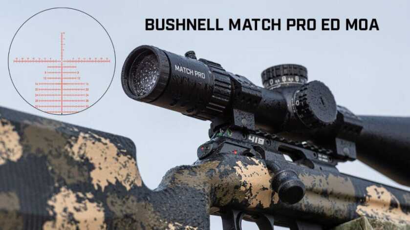 Bushnell Releases MOA Version of Match Pro ED 5-30X56 Riflescope Bushnell Releases MOA Version of Match Pro ED 5-30X56 Riflescope