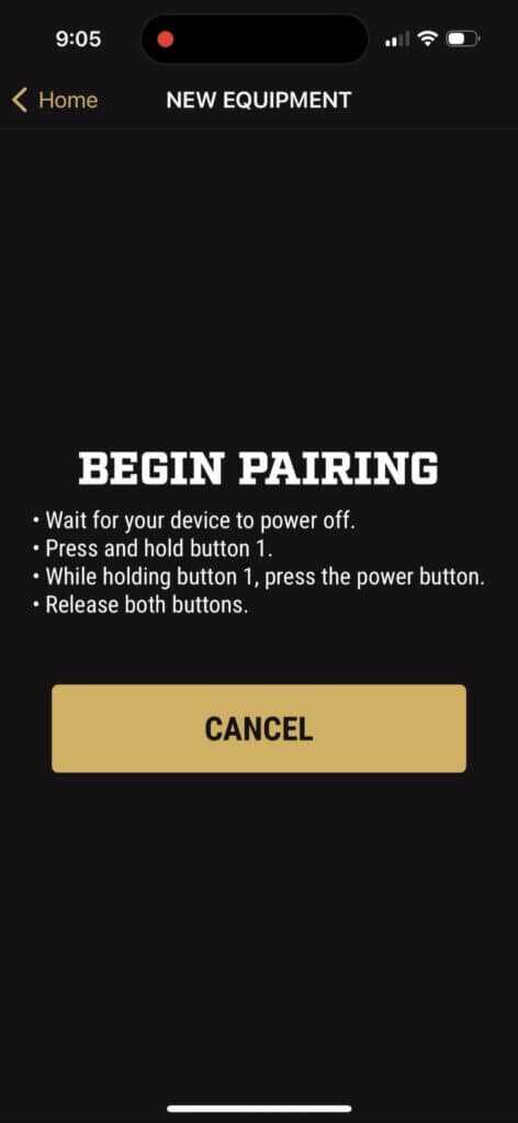 An app main page.