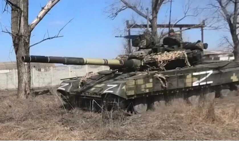 Tank in combat