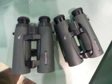 The laser rangefinding EL Range is next to an ordinary open-bridge Swarovski. Can you tell the difference? If so, please tell the author because he can’t remember which was which to caption this photo.